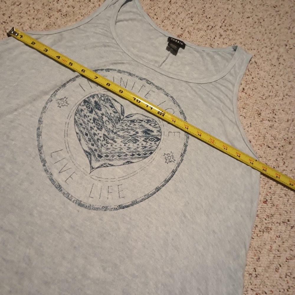 Torrid! Sky Blue Tank Top - Picture 7 of 9